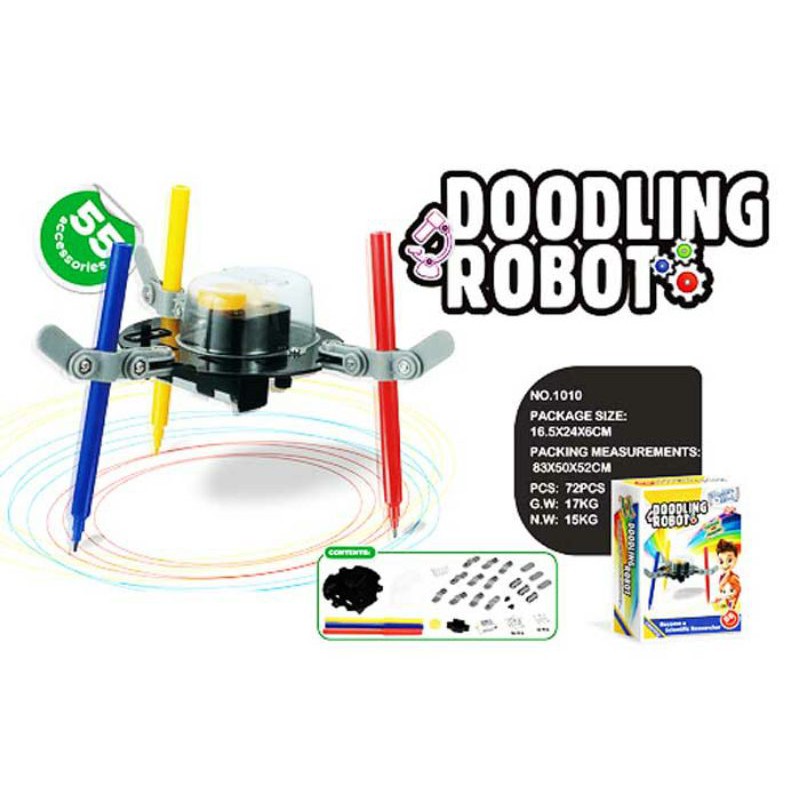 stem toy mainan edukasi DOODLING ROBOT - 1010