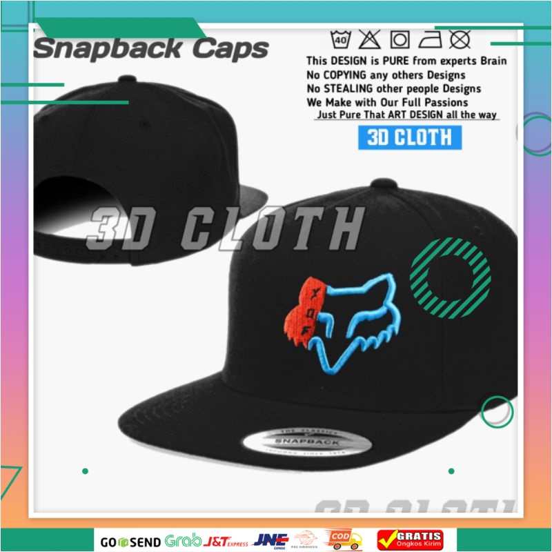 Topi FOX RACING Snapback - Topi Racing MX Supermoto Motocross