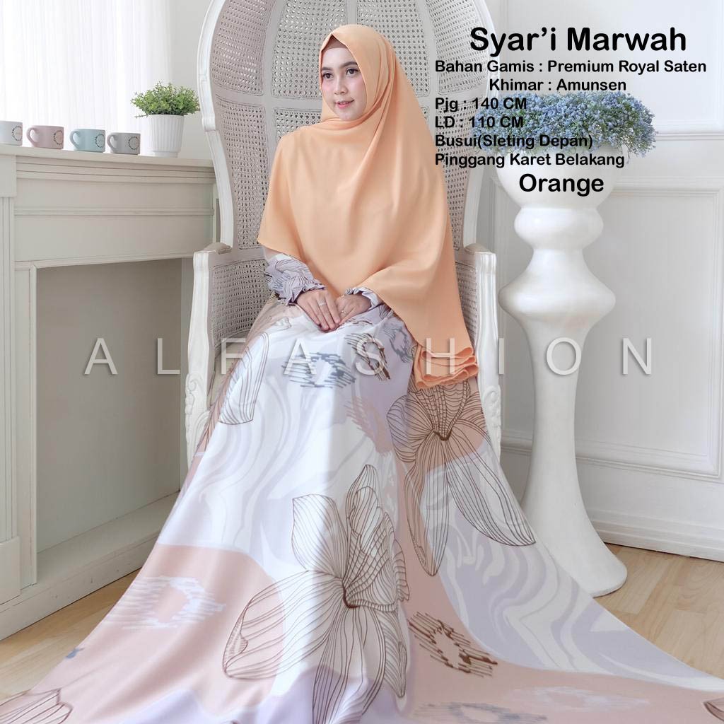 ABA agen baju GAMIS SYARI MUSLIM MARWAH