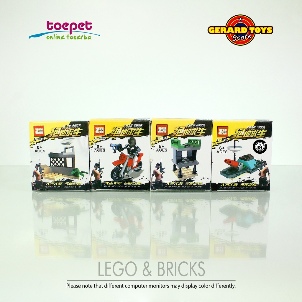 Mainan Lego PUBG Zhihang B109 set isi 4 MURAH KEREN