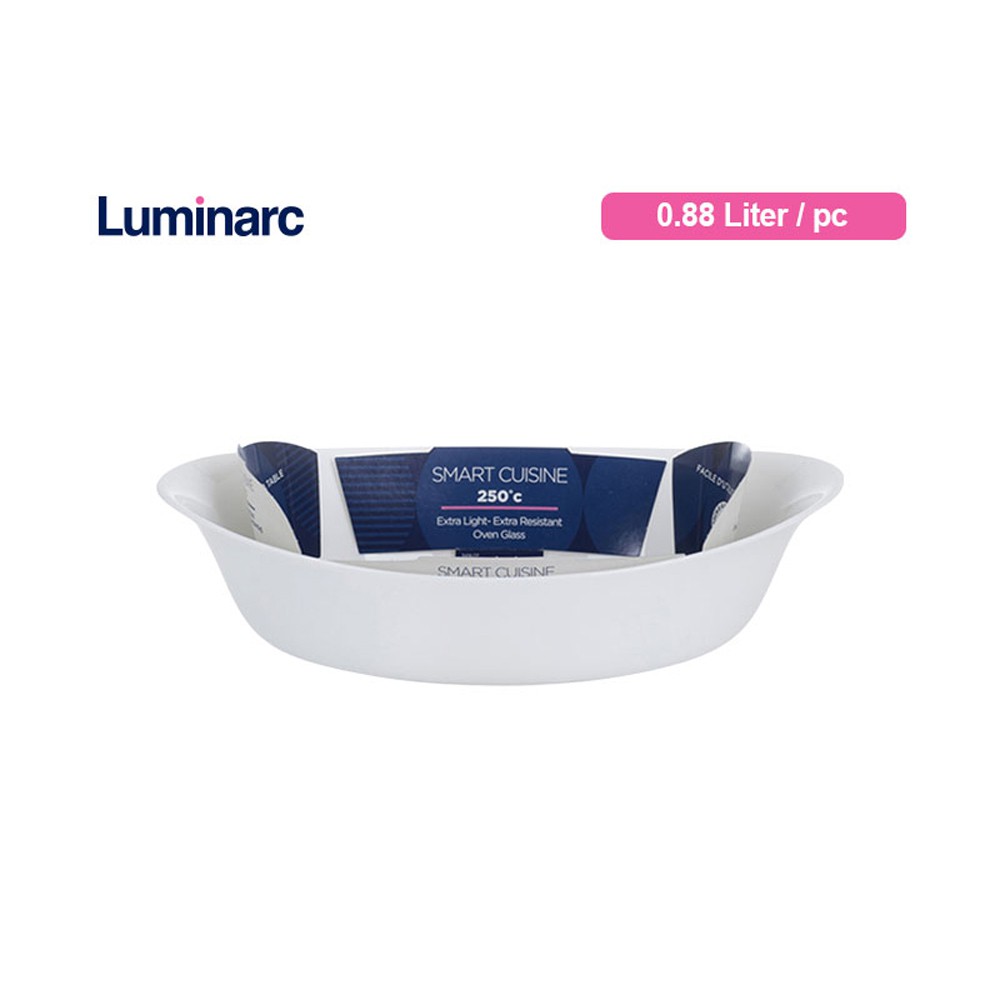 Luminarc Mangkok Smart Cuisine Oval Dish 0,88 Ltr/ Pc