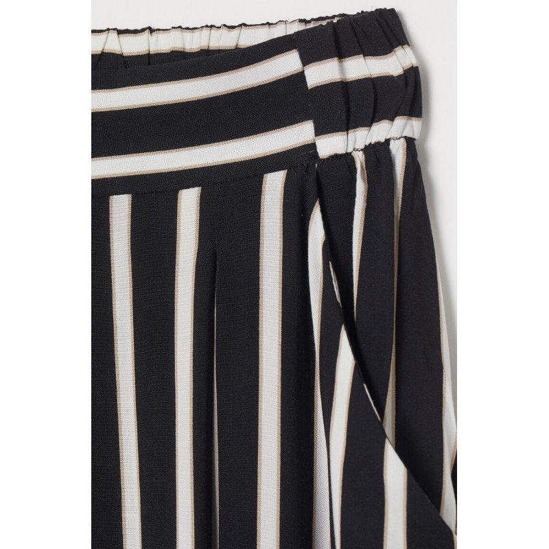 H*M STRIPE WIDE LEG CULOTTE-KULOT WANITA