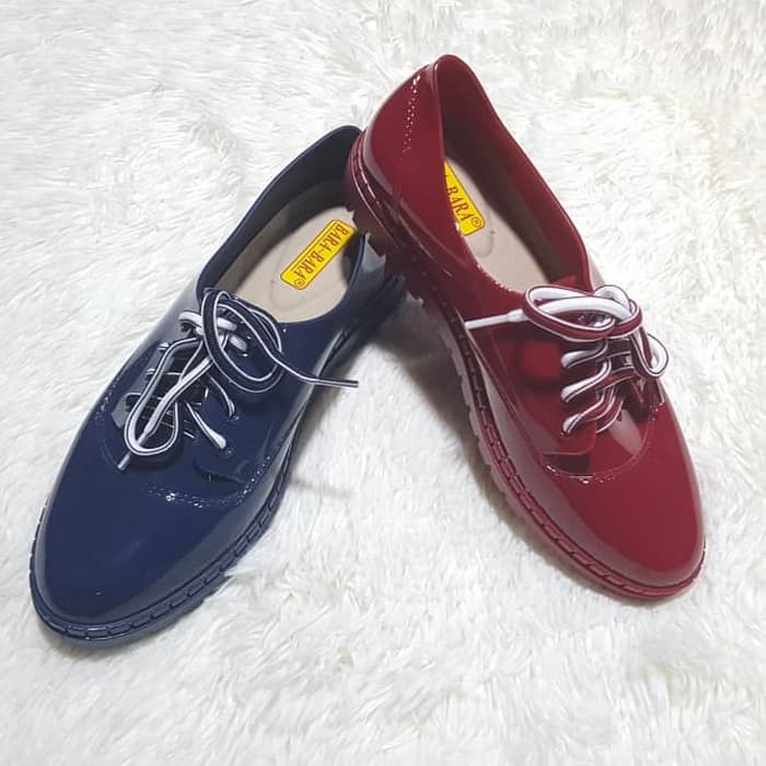 Jelly shoes sneakers bara bara kets sepatu wanita tali import DD1901