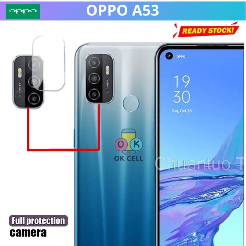 Tempered Glass Kamera Oppo a53 - TG Anti Gores Pelindung Lensa Camera Oppo A53 Screen Protector