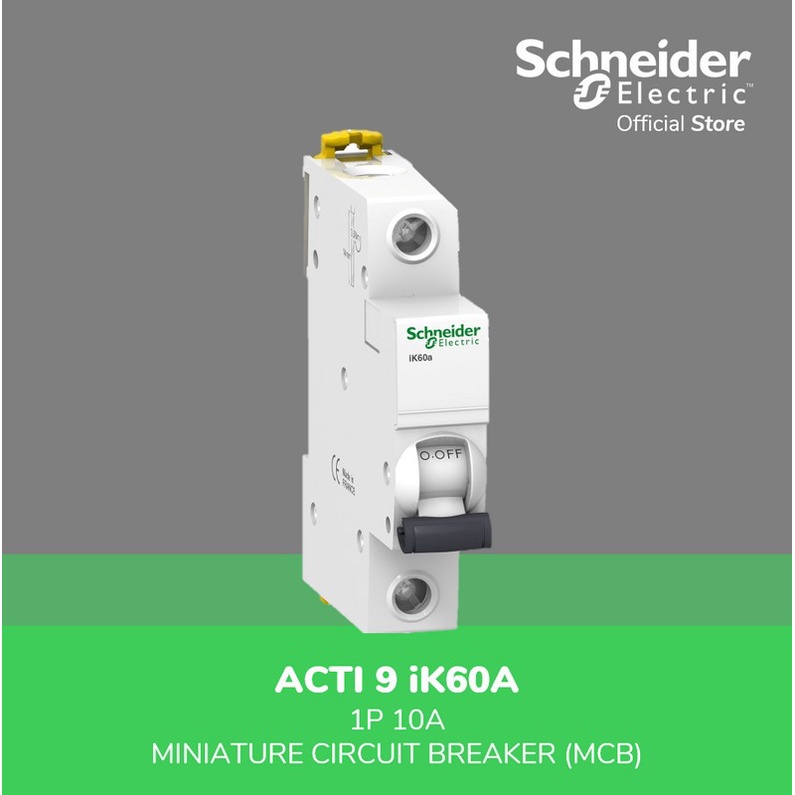 SCHNEIDER ELECTRIC Acti 9 MCB iK60A - 1P 10A - A9K14110