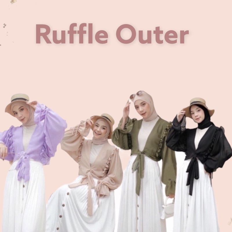 RUFFLE OUTER CROP / OUTER CERUTI / CLASSY OUTER / GRIZELLE RUFFLE OUTER / RUFFLE CROP / ARULA OUTER