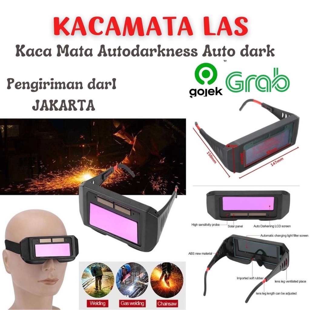 Kacamata Las Otomatis Kaca Mata Autodarkness Kacamata Pertukangan Auto dark