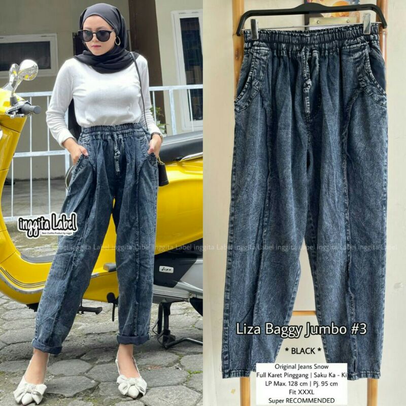 CELANA,JILBAB Bagy original jeans by inggit