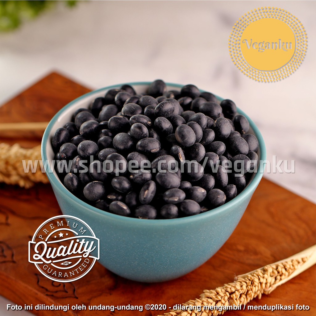 

Veganku - BLACK SOY bean 1kg Kacang Kedelai Hitam Premium Organik