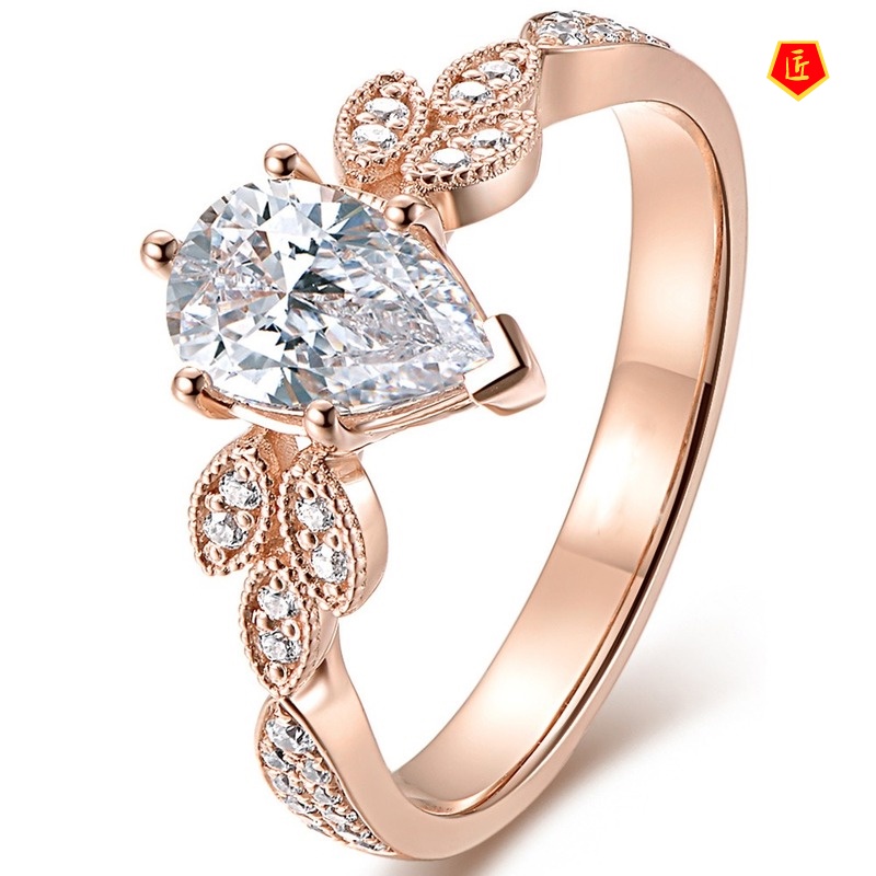 [Ready Stock]Pt950 Creative Albatross Mosanite Diamond Ring