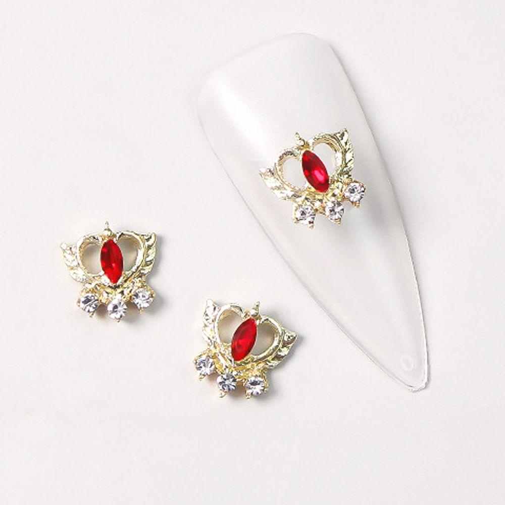 AUGUSTINA Agustina Nail Art Rhinestones Warna-Warni Jepang Symphony Fashion Nail Drills Nail Ornament 3D Perhiasan Kuku