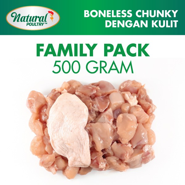 

Natural Poultry - Ayam CHUNKY Boneless Probiotik 500 gram