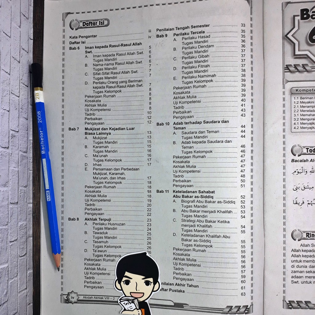 Soal Dan Kunci Jawaban Akidah Akhlak Kelas 6 Semester 1 Guru Galeri