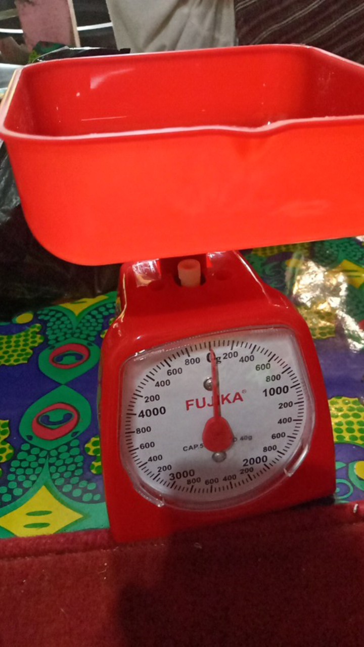 Timbangan Plastik Tepung Kue Dapur Masak Max 2kg Nagako