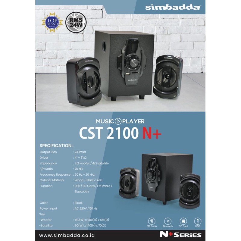 Speaker Simbada CST2100+bluetooth best seller produk terbaru