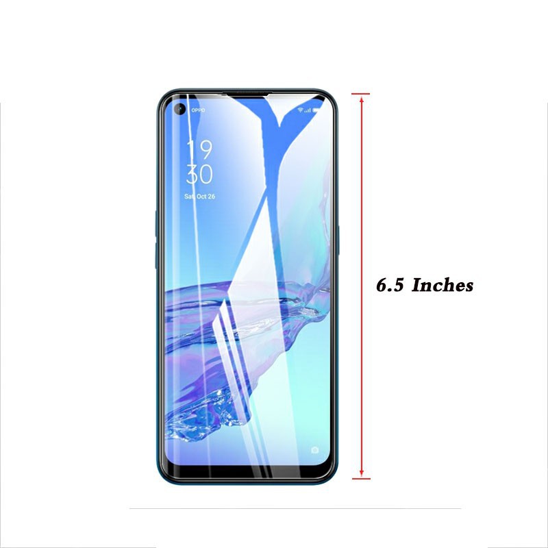 4 in 1 Pelindung Layar + Soft case berwarna disertai fitur Airbag Anti Crack Oppo Reno 4