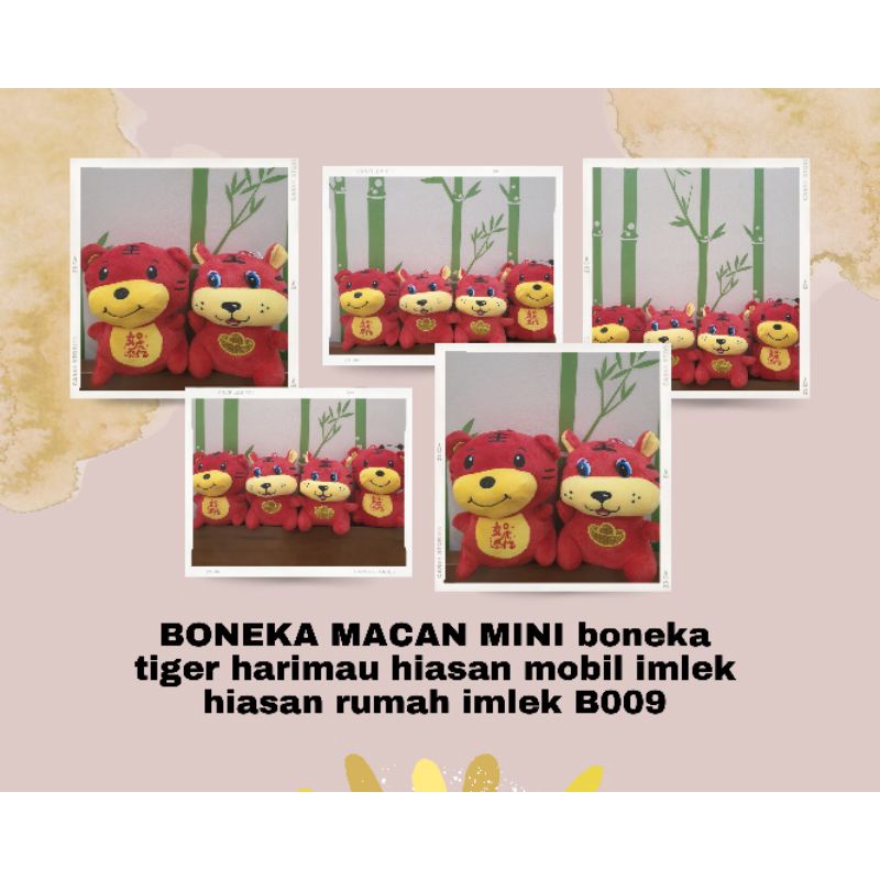 hokkiterus21⭐⭐⭐⭐⭐ BONEKA MACAN MINI boneka tiger harimau hiasan mobil imlek hiasan rumah imlek B009