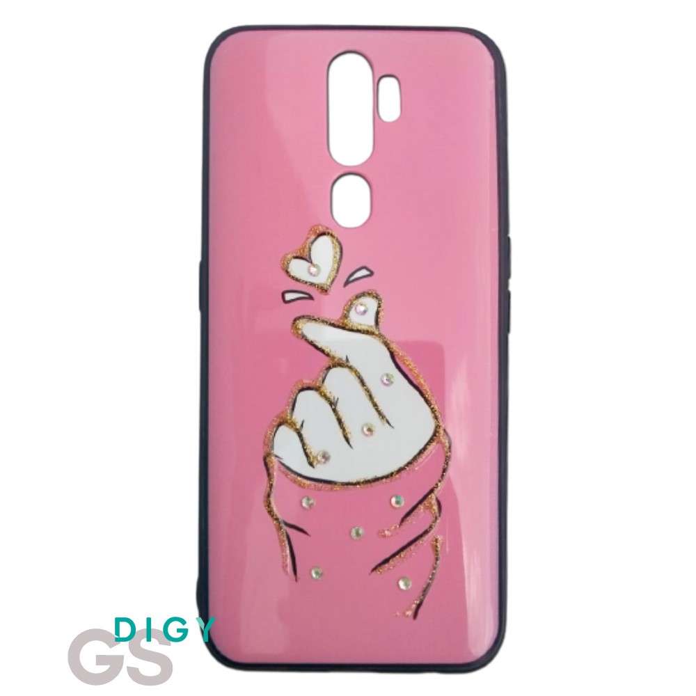 Case Fuze Glitter OPPO A9 2019 Casing Import Timbul Motif Cewek Karakter Bts Anime