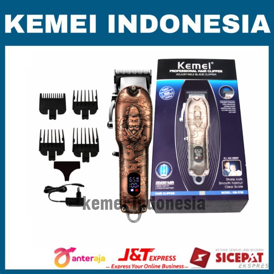 Kemei indonesia Kemei km-3705 Professional Hair Clipper alat mesin cukur rambut kemei km 3705