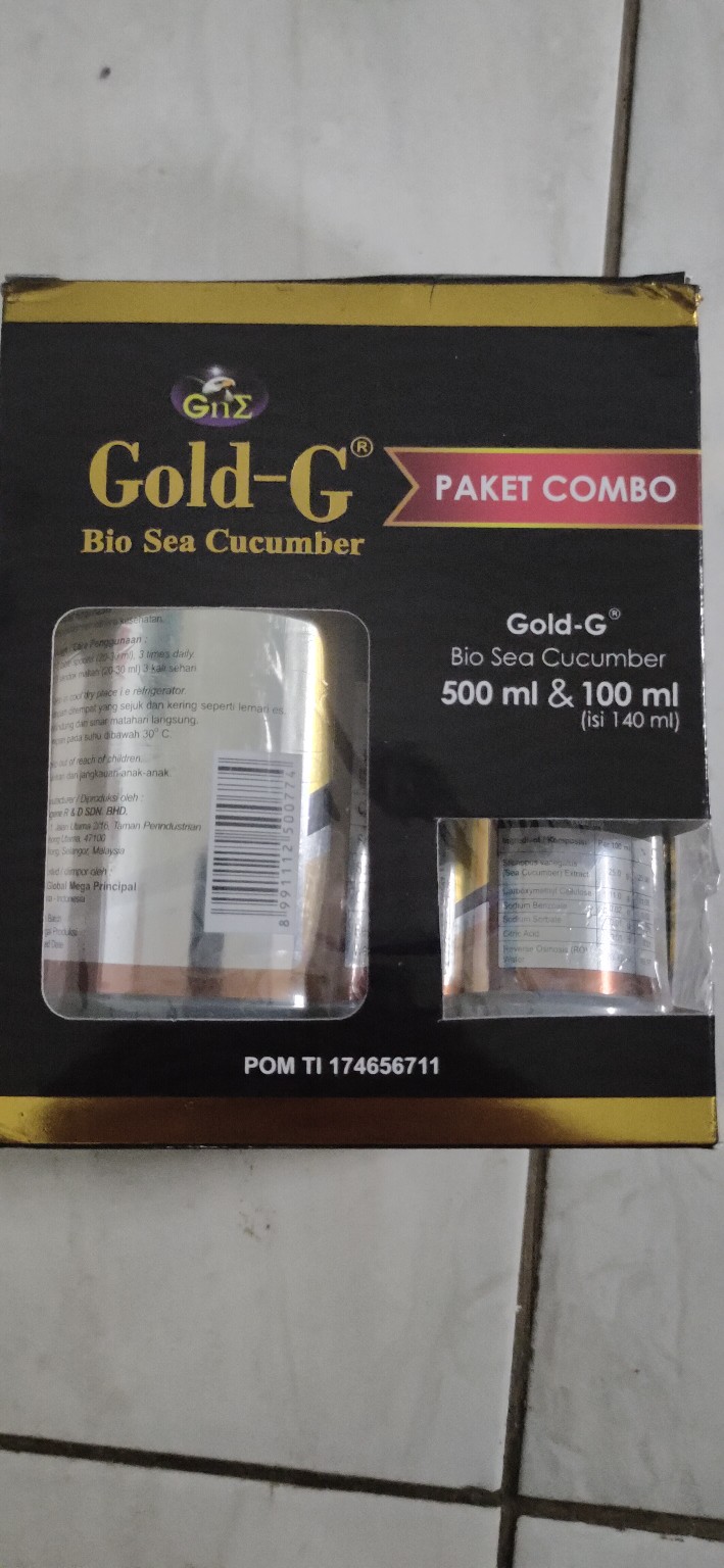 Gold G - Paket Combo Jelly Gamat Gold G Bio Sea Cucumber