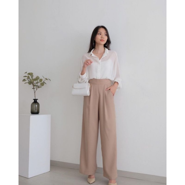 Celana Pants kulot Flowy Comfy Standar