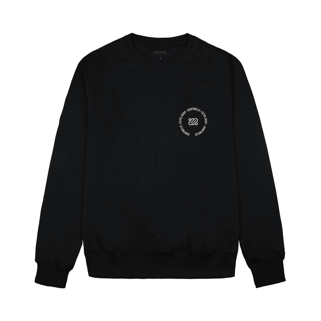 Surfinclo Crewneck Sweatshirt Unisex Waves Soft Fleece Size S M L XL XXL