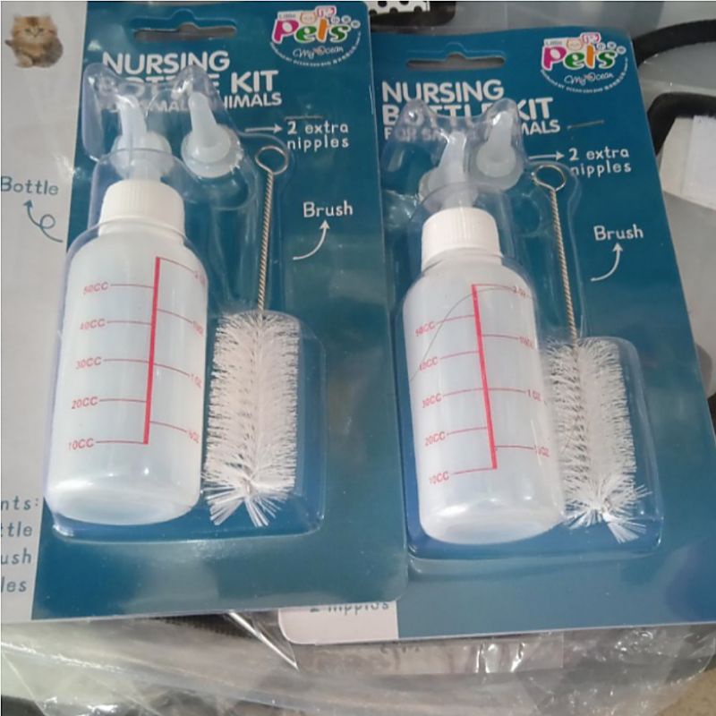 (50pcs) Dot Dusu Anjing Kucing 50Cc / Botol dot susu kucing anjing NURSING