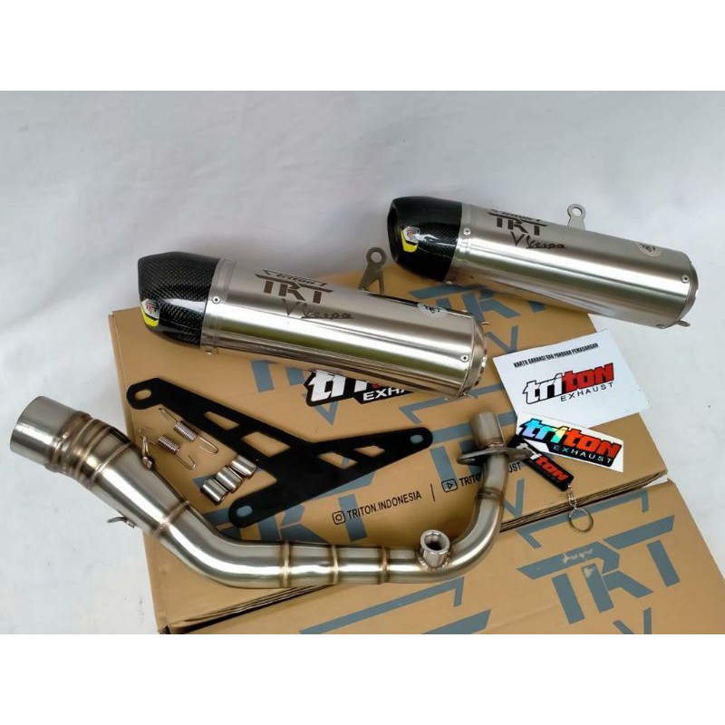 Knalpot Motor Original Triton Exhaust Vespa matic Marves Terlaris