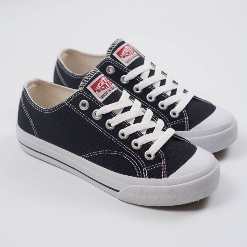 Ventela Basic Black Natural All Black Low Original Sepatu Ventella-8