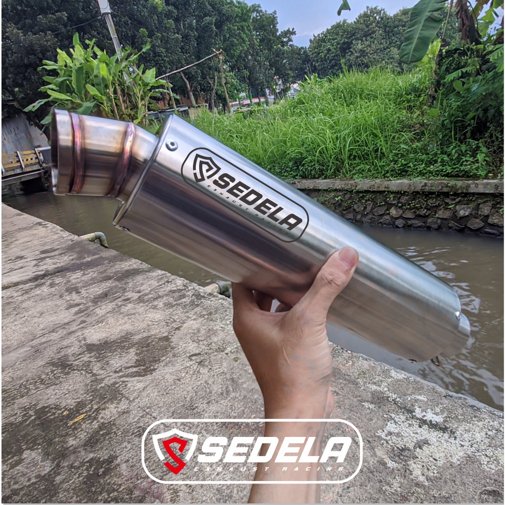 knalpot racing Sedela Exhaust original Silincer only inlet 50 mm