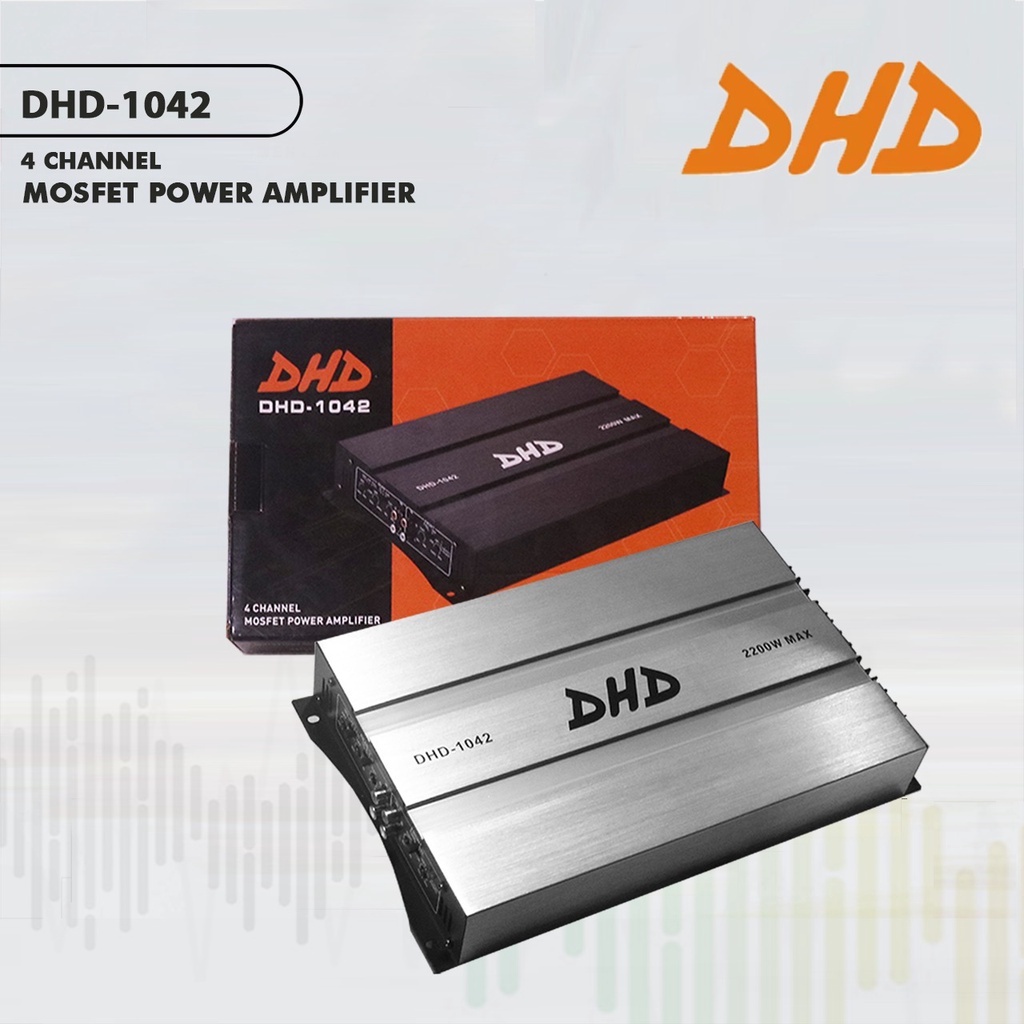 DHD-1042 Amplifier 4 channel (Power Amplifier Mobil)