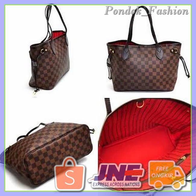New Item Tas Import/Tas Branded/Tas KW/Tas Murah/LV Neverfull Size S KW 1 Baru  -  SKUJS071