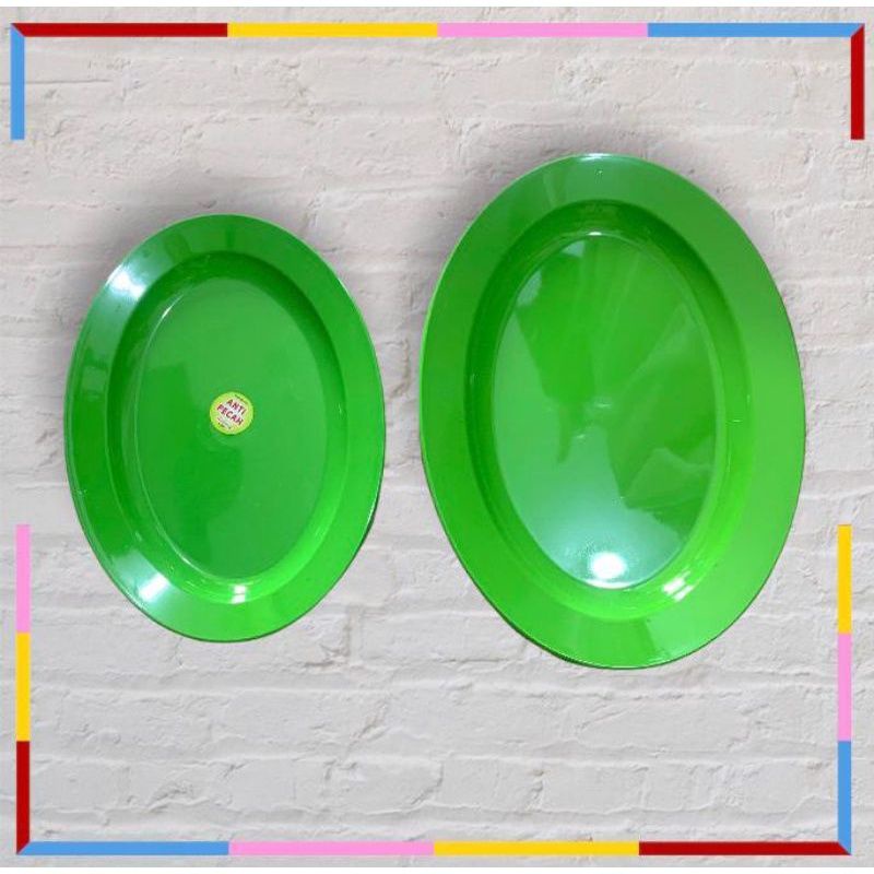 piring oval camel / piring saji plastik / piring oval plastik anti pecah / piring cantik