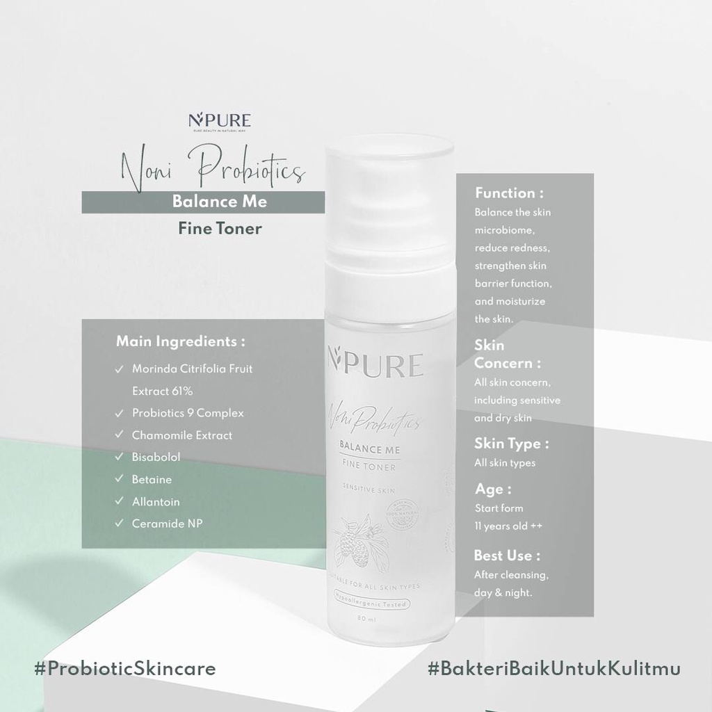 NPURE X ISYANA NONI PROBIOTICS &quot;BALANCE ME&quot; FINE TONER