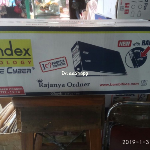 

Ordner Bindex 777 1/2 Folio Hitam - Hitam 055