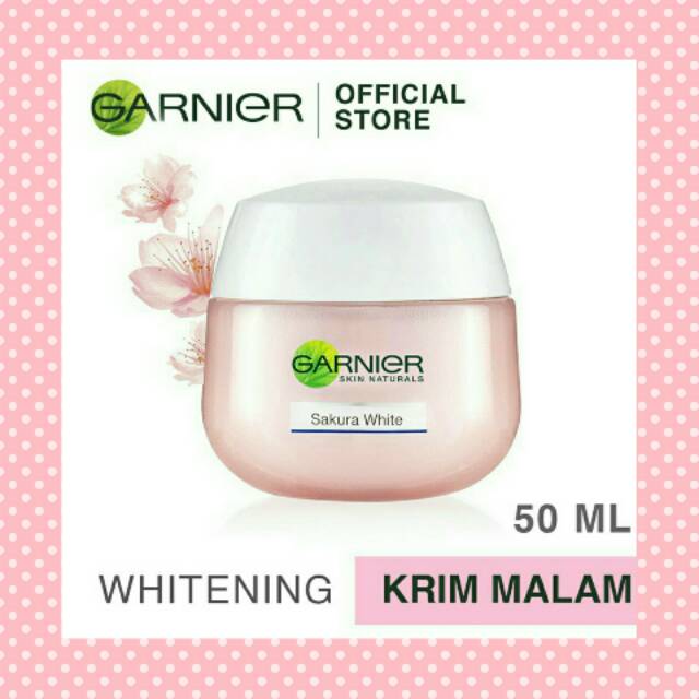 Garnier sakura white night cream