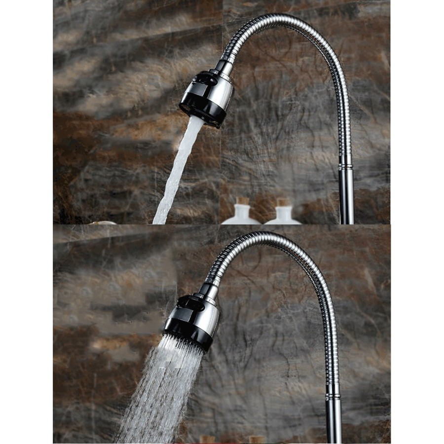 (SerbaSerbi)Keran Dapur Angsa 2 Mode / Kran Cuci Piring Kran Sink Flexible Mempercantik Ruangan Dapur Termurah