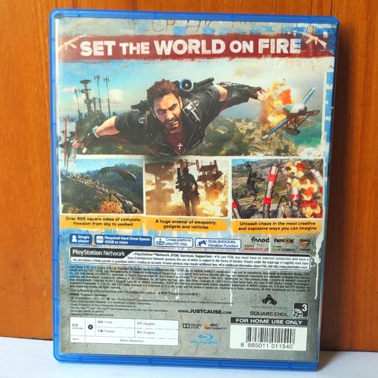 Kaset Just Cause 3 PS4 Justcause III Playstation PS 4 5 Justcauses Jus Cause 2 CD BD Game Games Justcause3 PS4 PS5 1 2 3 4