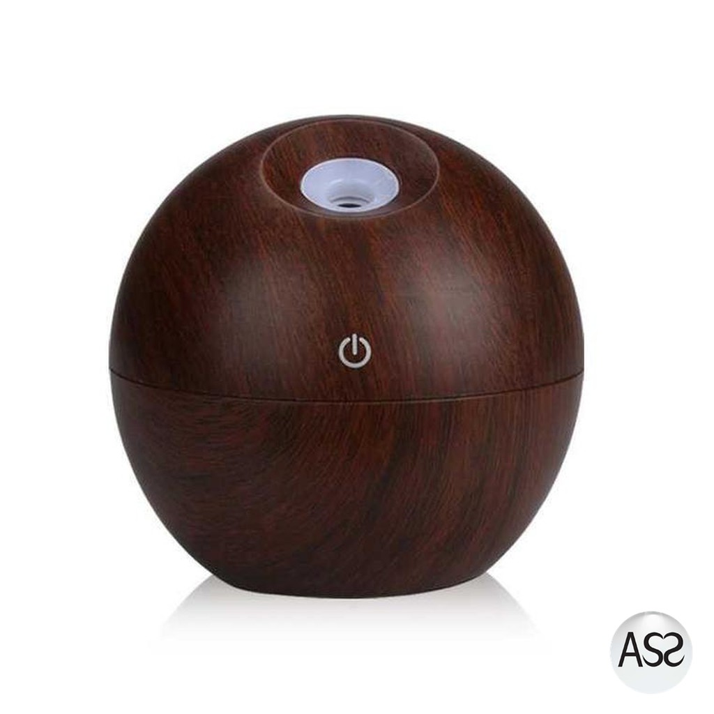 ASS Shop - Taffware Car Mini Air Humidifier Desain Kayu 130ml - HUMI JKC01