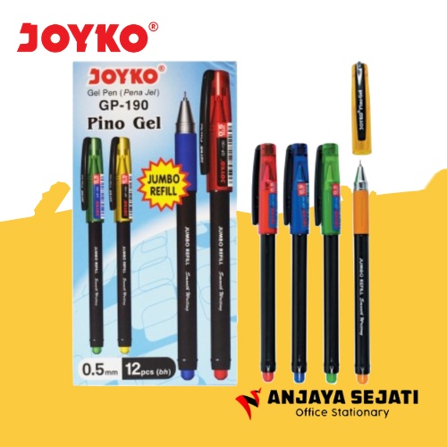 

Gelpen Joyko GP-190 ( Pino Gel ) Hitam - Lusinan - 12pcs