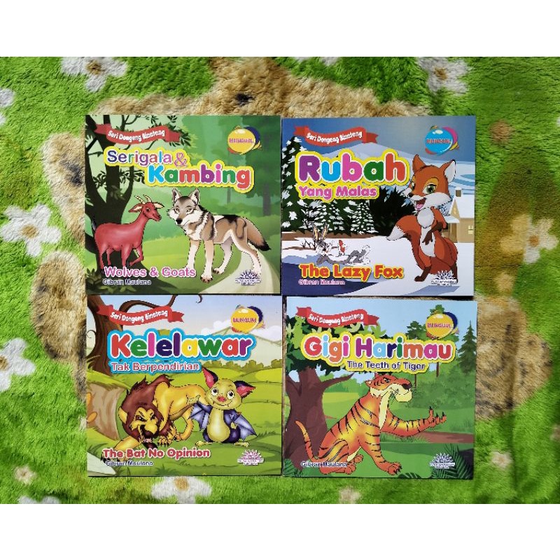 ORIGINAL BUKU CERITA ANAK SERI DONGENG BINATANG SERIGALA & KAMBING, RUBAH YANG MALAS, KELELAWAR TAK 