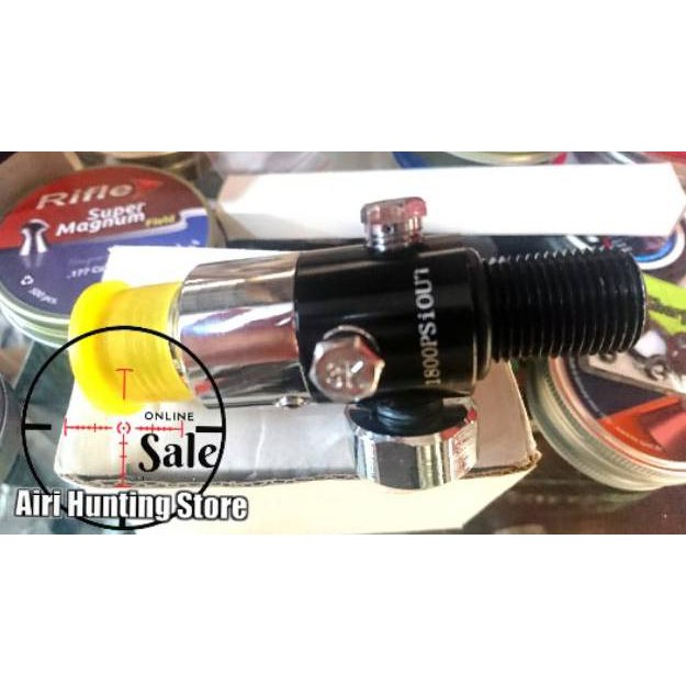 REGULATOR CYLINDER PAINTBALL REGUL PCP DRAT M18 atau DRAT 5/8 (KODE 796)