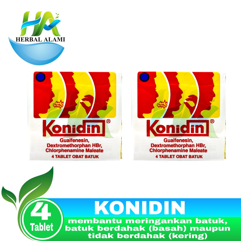 Konidin isi 4 Kaplet - Obat Batuk Kering