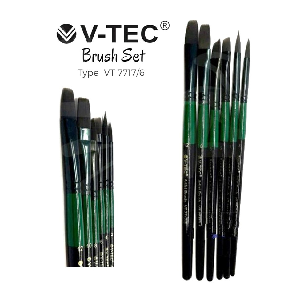 

V-TEC KUAS ARTIST BRUSHES VT-7717/6