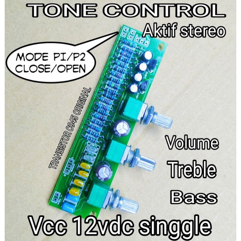 Tone Control Aktif Stereo / Tone Control Aktif Stereo Lengkap Middle / Tone Control Aktif Stereo Vol