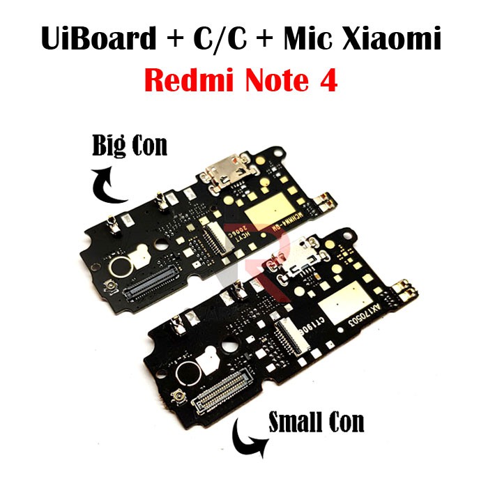 FLEXIBLE PAPAN CAS XIAOMI REDMI NOTE 4 PAPAN KONEKTOR CAS / CHARGER + MIC