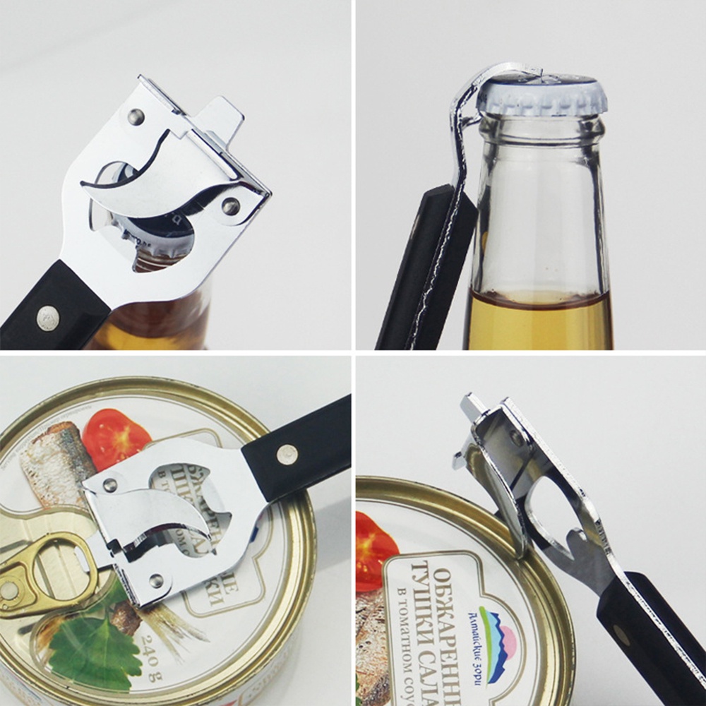 Alat Pembuka Botol - Pembuka Kaleng Manual Stainless Steel Can Opener