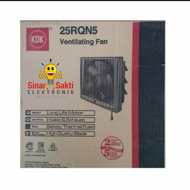 KDK Wall Exhaust Fan Dinding 10&quot; 10 inch 25RQN5 25RQN Kipas 25 RQN