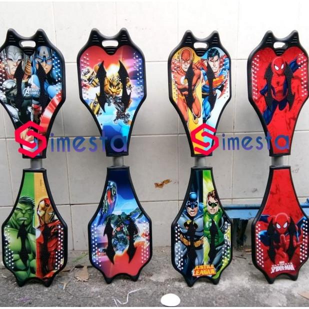 Ridai | Skateboard Goyang Wave Board Skate Board Snake Motif Karakter + Tas