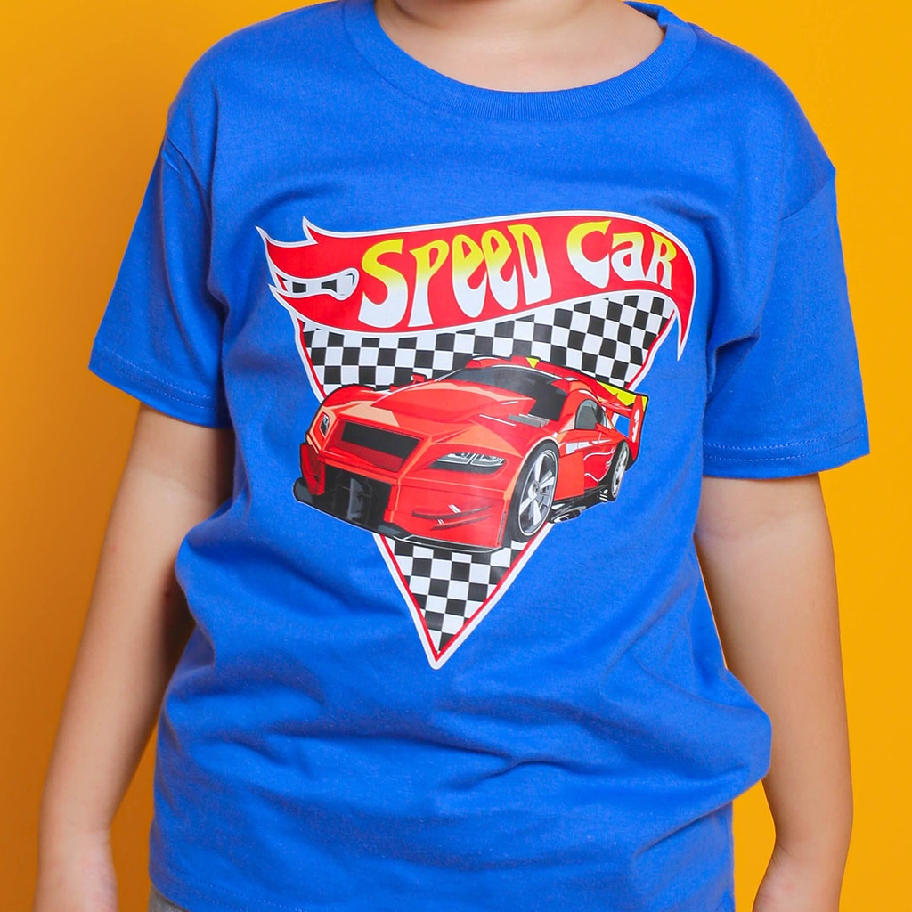 Kaos Distro Anak Premium Cotton 24s Speed Car